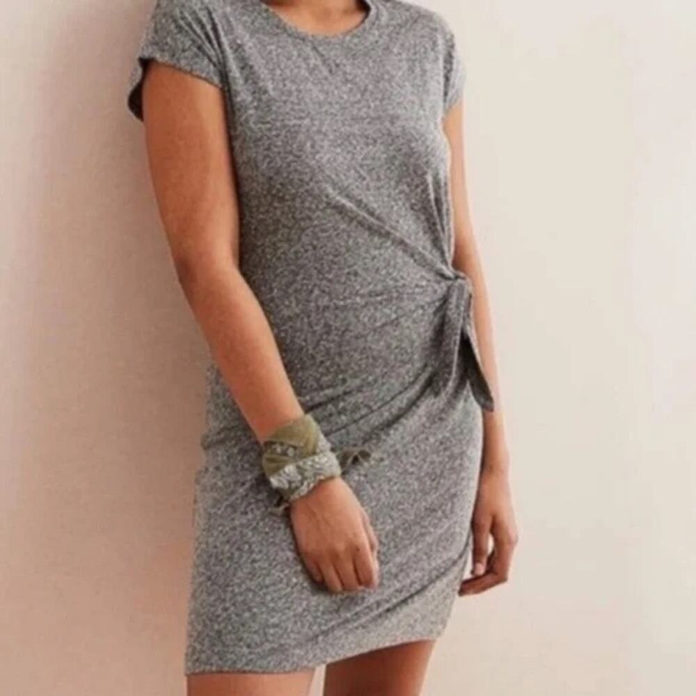 Aerie tie‎ gray shirt dress